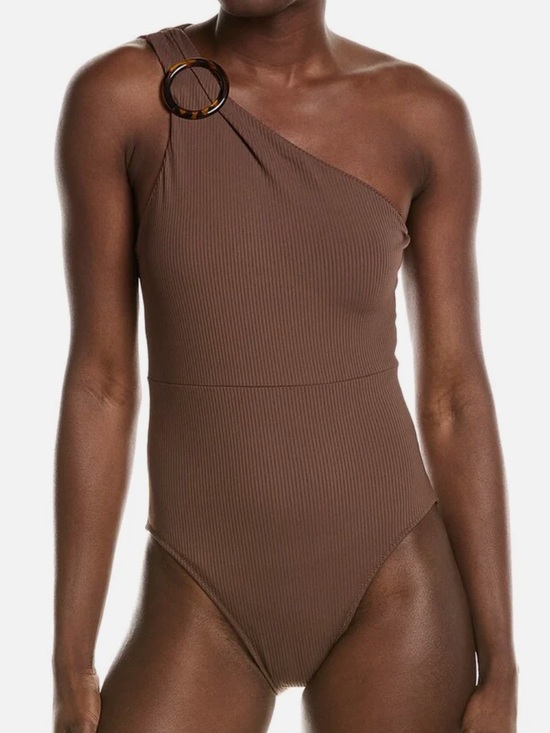 summersalt Other - summersalt Brown Ribbed Sidestroke swimsuit